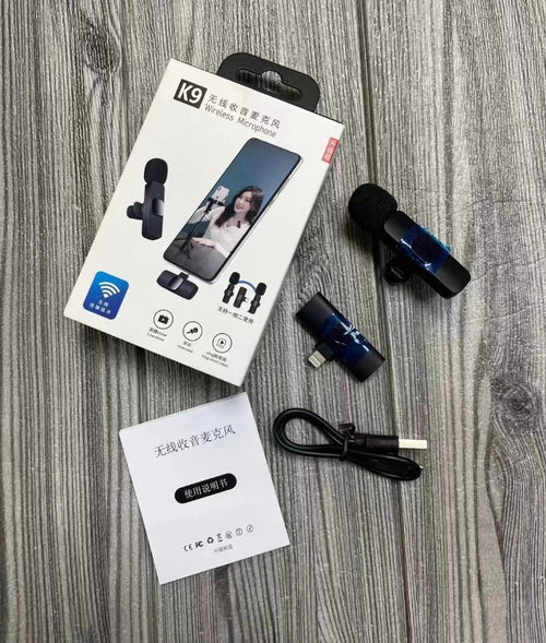 Collar Clip Microphone Outdoor Video Recording Wireless Microphone